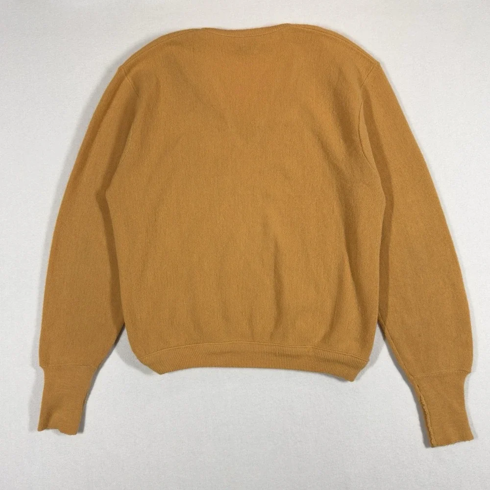 Vintage Izod‎ of London Sweater Small Lacoste Crocodile 60s 70s Gold Old Money